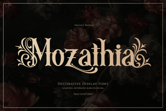 Mozathia Font: a Stylistic Typography Resource