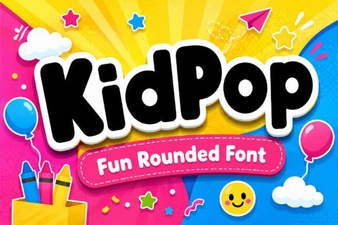 Kidpop Fonts for Kids' Creative Projects