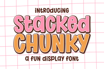 Design Your Logo with Stacked Chunky Font Styles